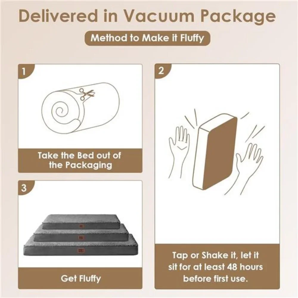 Orthopedic Medium Dog Beds for Small Dogs Removable Washable 30x20